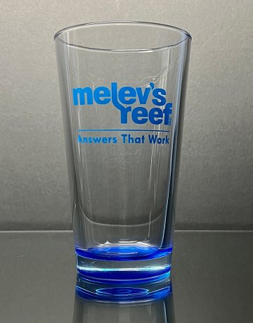 16oz Pint Glass with Melev's Reef logo